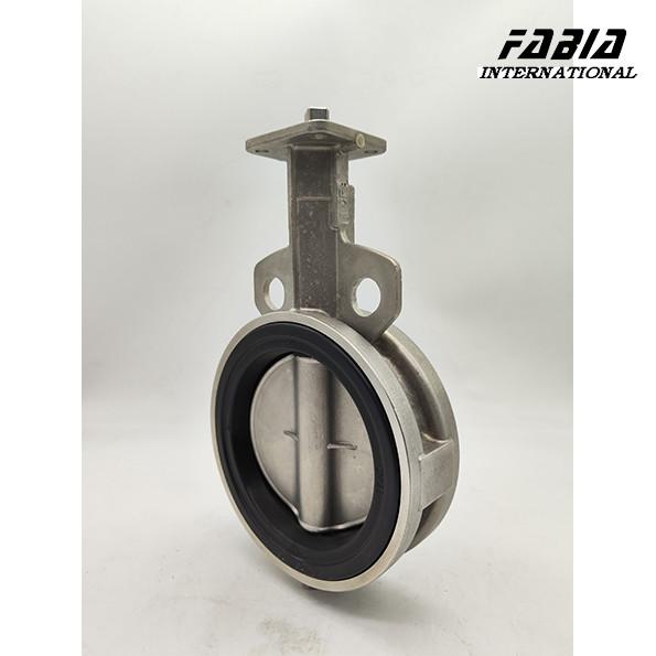 Buy cheap DN65 Stainless steel Butterfly Valve wafer style electric vs pneumatic actuator from wholesalers