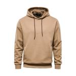 Light Tan Grey Black Fuzzy Hoodie Mens Slim Fit Pullover 100 Percent Cotton