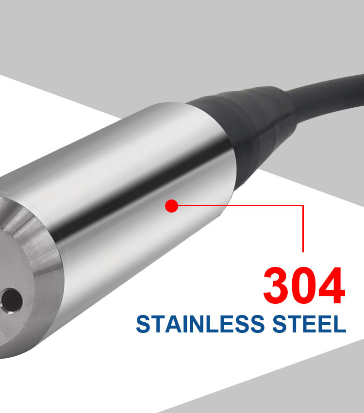Stainless Steel Submersible Water Level Sensor For Tank Pool River