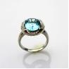 Buy cheap Rose Gold Plated 925 Silver Jewelry 9mmx11mm Pink Cubic Zircon Ring(F50) from wholesalers