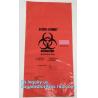 Buy cheap Large Capacity Red Biohazardous Disposal Medical Waste Plastic Trash Bags on Roll, High temperature resistance 120C Bioh from wholesalers