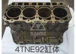 Four Cylinder Engine Block 4TNE92 , PC40-5 Komatsu Excavator Parts