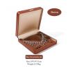Buy cheap Brown PU Leather Jewelry Packaging box Elegant Jewelry Storage Gift Box from wholesalers