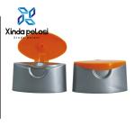 25mm 2 Colors Plastic PP Oval Flip Top Cap Mould Snap On Cap For Shampoo Bottle