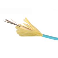 Buy cheap OM3 Indoor Fiber Optic Cable , 2 - 24 Cores Tight Buffered Fiber Cable product
