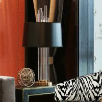 Buy cheap 60W Customized LED Bedroom Crystal Table Lamp Black Blue Red Yellow product