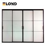 Hurricane Resistant Aluminum External Sliding Patio Doors 48" Glazed glass