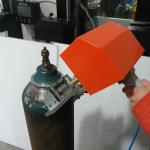 Gas Cylinder Bottle Pneumatic Dot Peen Marking Machine Date Number ISO