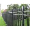 Buy cheap Customized Black Zinc Steel Metal Garrison Fence Panels Maintenance Free from wholesalers
