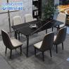 Buy cheap Rock Slab Modern Minimalist Marble Dining Table Rectangular from wholesalers