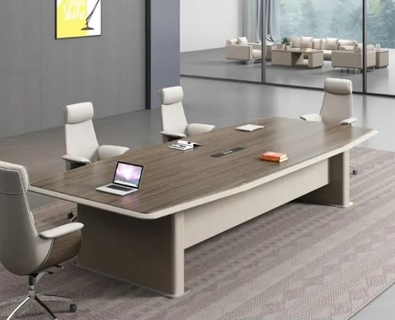 Buy cheap Modern Wooden Luxury Conference Rectangular Flat Table Office Furniture Multi Person Conference Room Table from wholesalers