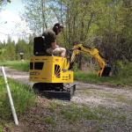 1200kg CE Mini Crawler Excavator Hydraulic Small Excavation Machine