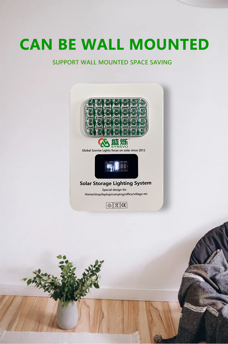 ISO Certified 6W LED Bulb Solar Inverter Power Generator With 3PCS Home System