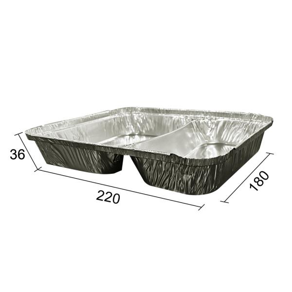 Silver Food Packing Disposable Wrinkle Wall Aluminum Foil Serving Containers