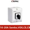 Buy cheap Single Phase 3 Position Changeover Switch Safety IP65 10A 16A 20A from wholesalers