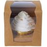 Buy cheap Single Clear Wedding Cupcake Disposable Cardboard Cake Boxes from wholesalers