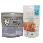 Customization Logo Resealable Dog Food Bags Zipper Bag With Window Pet Snacks