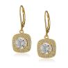 Buy cheap Customized 925 Sterling Silver Jewelry Earrings Round Cubic Zirconia Hoop Earrings from wholesalers
