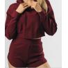 Buy cheap Cotton Sports Team Hoodies Raglan Oversized Long Sleeve Crop Top from wholesalers