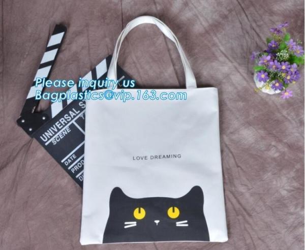 Promotional custom natural eco friendly organic cotton canvas tote bag