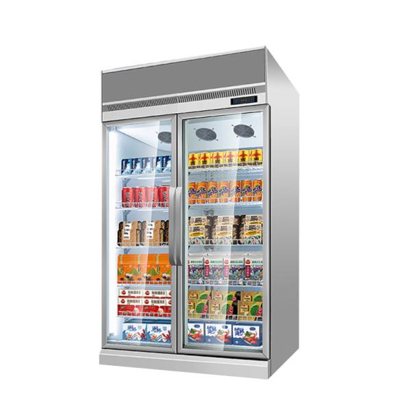 Buy cheap Supermarket Vertical Fan Cooling Glass Door Refrigerant Equipment Ice Cream Storage Display Freezer from wholesalers