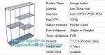 Metal Wire 3 Tier Wall Mounted Kitchen Fruit Produce Bin Rack / Bathroom Towel