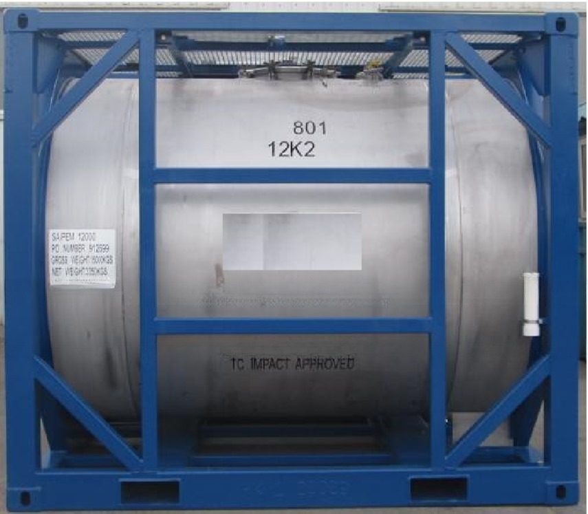 10ft DNV 2.7-1 Standard Frame Container Certified Offshore Tank Internal Dimensions l x W x H mm 7.6 to 8.2 cbm