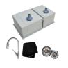 Buy cheap 32 Inch Stainless Steel Double Bowl Kitchen Sink 32"x19"x10" Easy To Clean from wholesalers