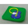 Buy cheap Soft PVC Awards 2D PVC Coaster Fridge Magnet , Green Plastic 3D Keychain from wholesalers