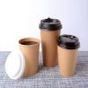 Buy cheap Kraft PE Coating Disposable Bio-Degradable Paper Coffee Cups For Hot Drinking from wholesalers
