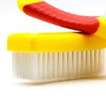 PP Filament Nano Automotive Interior Brush With Rubber Handle