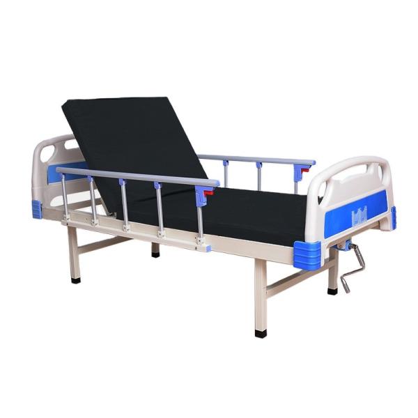 Buy cheap Single Crank Manual Medical Beds Anti Collision With Mattress Guardrail from wholesalers