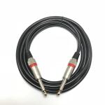 Angle To Straight Electric Guitar Cable 10FT/30FT Black Braided 6.35mm 1/4 Inch