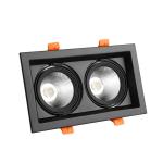 15W Aina Square Double Head Surface Mounted Spotlight for Bedroom Living