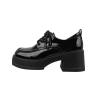 Buy cheap Fashion Black Flat Loafer Shoes With Heels Height 4CM from wholesalers
