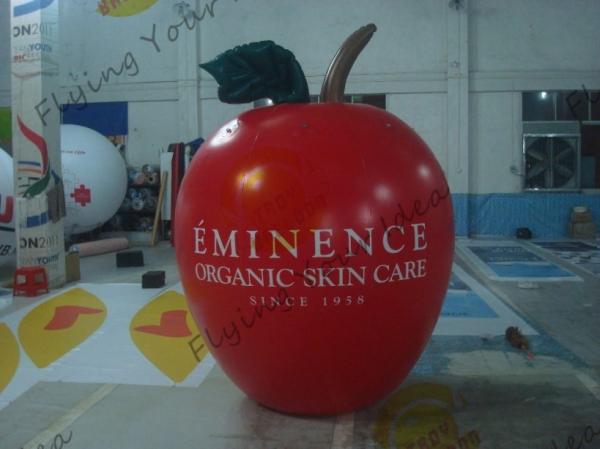 Quality 6ft High Apple Fruit Shaped Balloons For Exhibition Display , Inflatable Hanging Balloon for sale