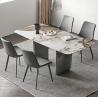 Buy cheap Simple Stainless Steel Marble Villa Square Dining Room Table from wholesalers