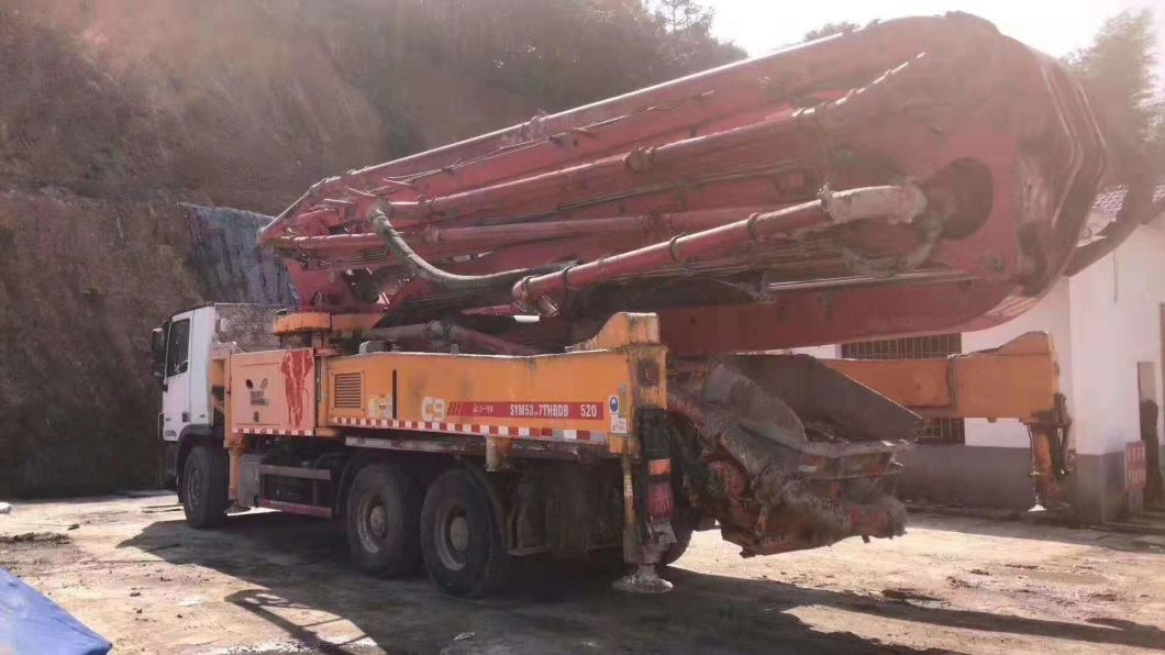 Used Concrete Mixer Truck 52 Meter Concrete Pump on Benz Chassis