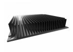 6005 Black Anodized Extruded Heat Sink Profiles For Audio Equipment