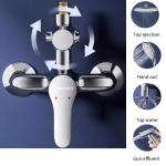 Wall Mounted Round Faucet Shower Set Pressurized Shower Head For Household