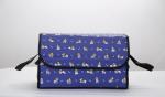 Cartoon Blue Folding Trunk Bag , Car Seat Back Organizer Storage Bag High