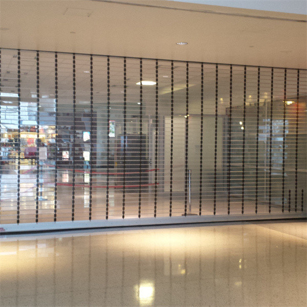 Motorized Polycarbonate PC Rolling Door Shutter Commercial Transparent