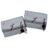 Buy cheap Garment / Suitcase Embossed Leather Patches Metal Muds , Personalized product