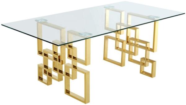 Buy cheap ISO9001 SS Frame Tempered Glass Classical Dining Room Set from wholesalers