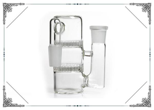 Quality Glass Bongs Ash Catcher 90 Degree Double Honey combs Percolators 4.7 Inches for sale