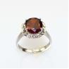 Buy cheap Women Jewelry 9mmx11mm Oval Pink Topaz Cubic Zircon 925 Silver Ring(R196) from wholesalers