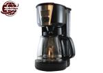 Black 1.25L Coffee Maker For Home Customer Gift PP Aluminum Glass 50-60Hz
