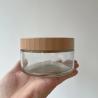 Buy cheap Cosmetic Jar with wood Lid 5g 10g 15g 20g 30g 50g 100g Cream Glass jar with Acacia wooden Cap from wholesalers