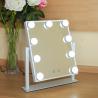 Buy cheap 360° Moving LED Bulb Mirror Tin Frame / FUSXIN Led Beauty Mirror from wholesalers