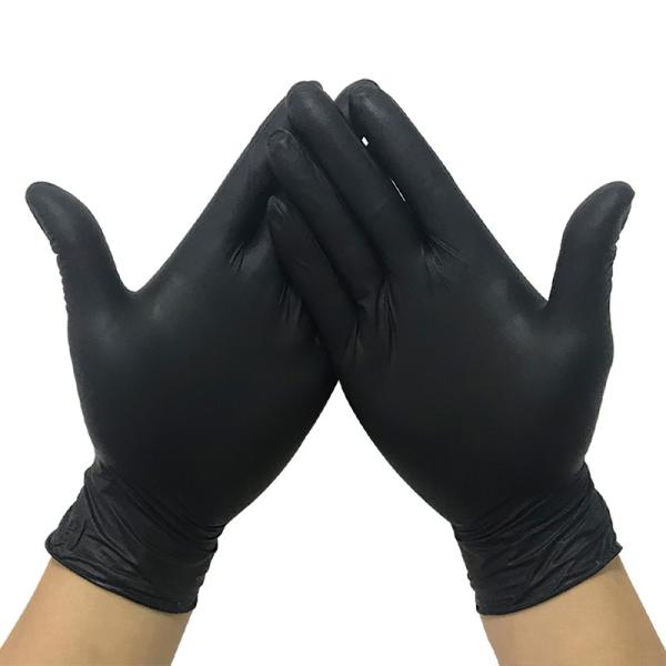 Buy cheap Anti Puncture S-XL Black Sterile Nitrile Gloves For Hands Protection from wholesalers